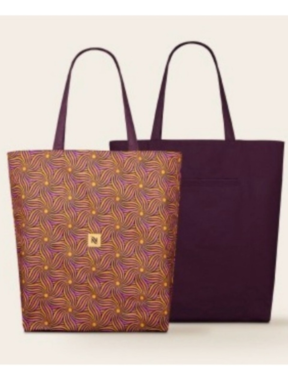 Nespresso Reversible Festive 2025 Cotton Tote Bag Limited Edition NEW